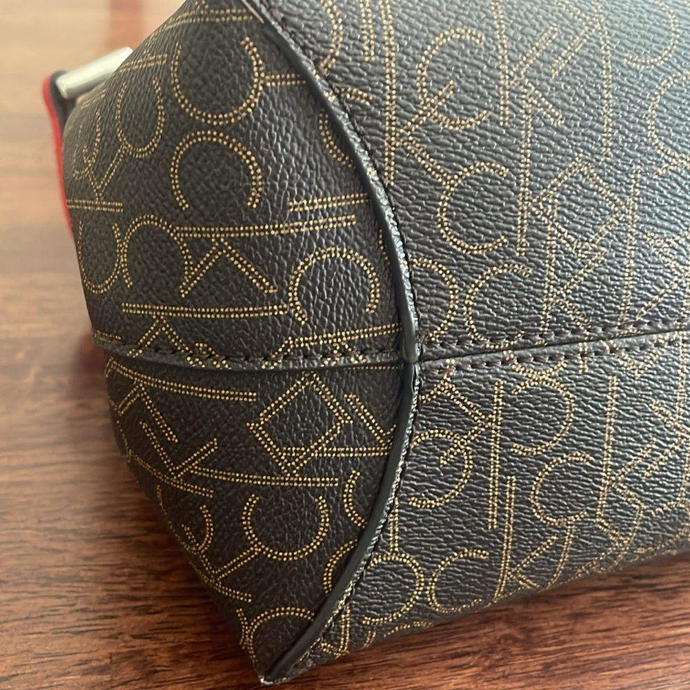 Calvin Klein logo satchel purse - Picture 4 of 16